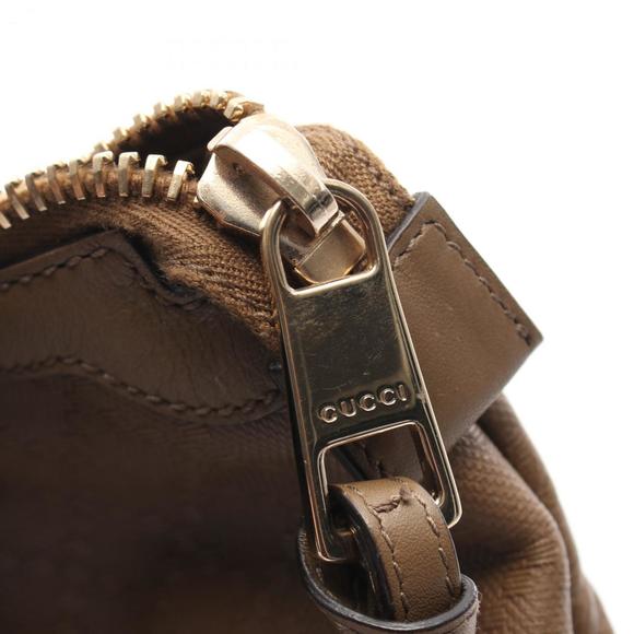 Gucci GG Crystal Tote Bag, Leather, Women's, Brown, 327793 - Picture 10 of 11